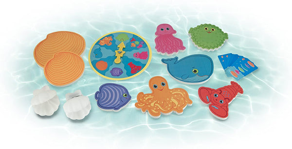 Melissa & Doug Seafood Sandwich Stacking Game Pool Play Ages 5+ Item # 6660