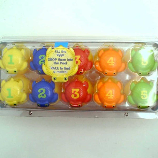 Melissa & Doug Sunny Patch Taffy Turtle Catch and Hatch Pool Game With 10 Turtles and 10 Eggs