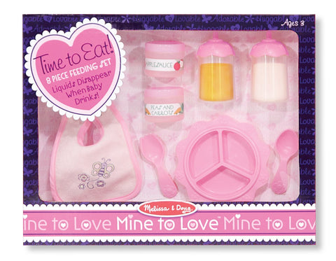 Melissa & Doug - Mine to Love "Time to Eat" Doll Accessories Feeding Set (8 pieces) [Home Decor]- Olde Church Emporium